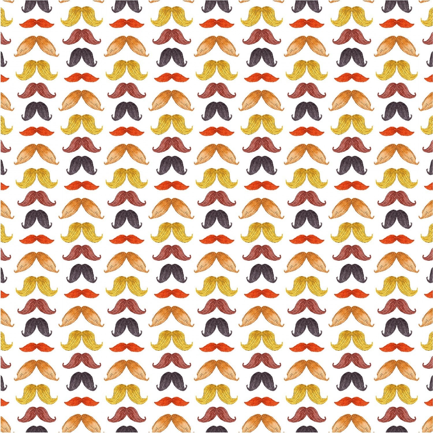 Mustaches cotton fabric by Michael Miller - Image 1