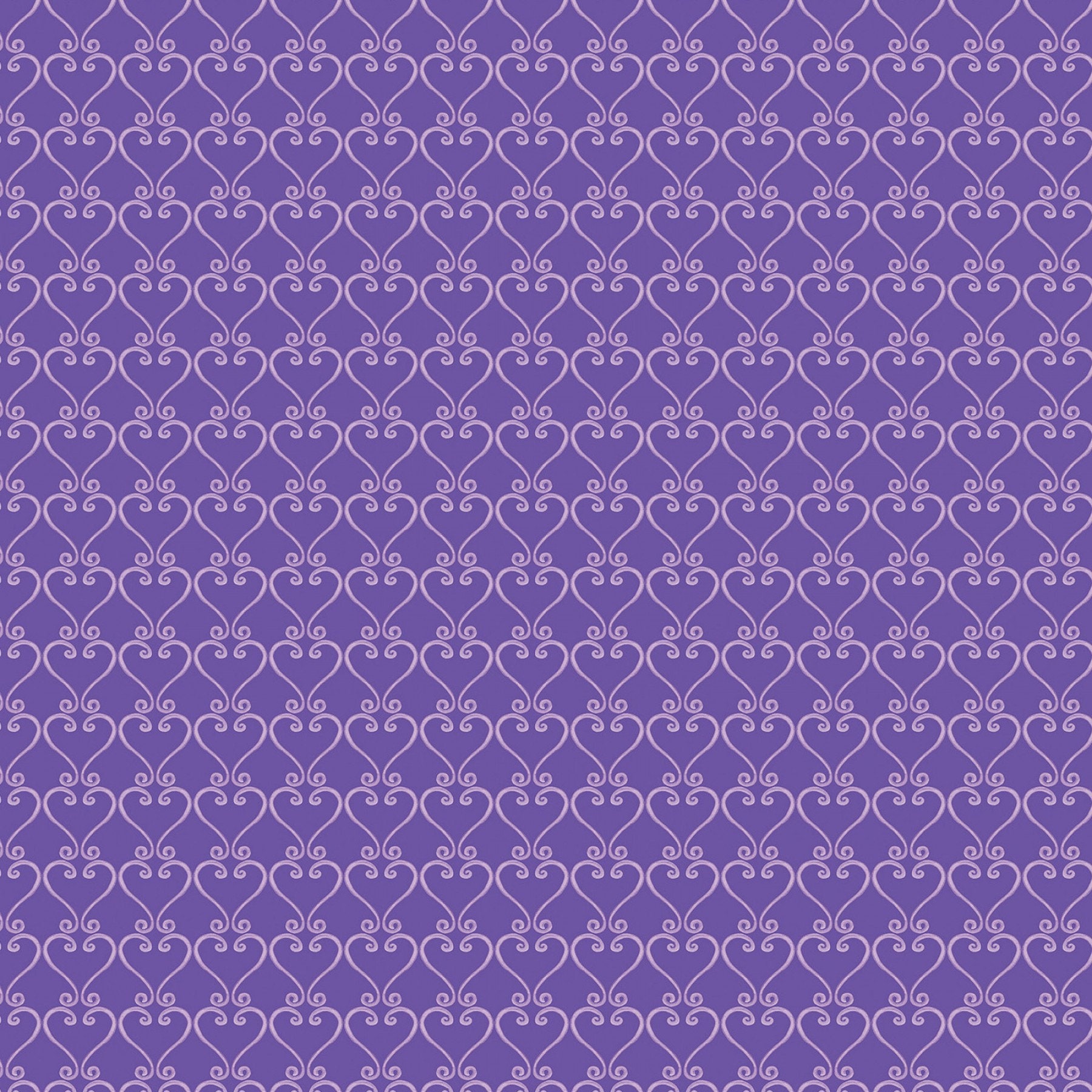 FINAL YARDAGE Magical Trellis Purple Cotton Fabric - Image 1