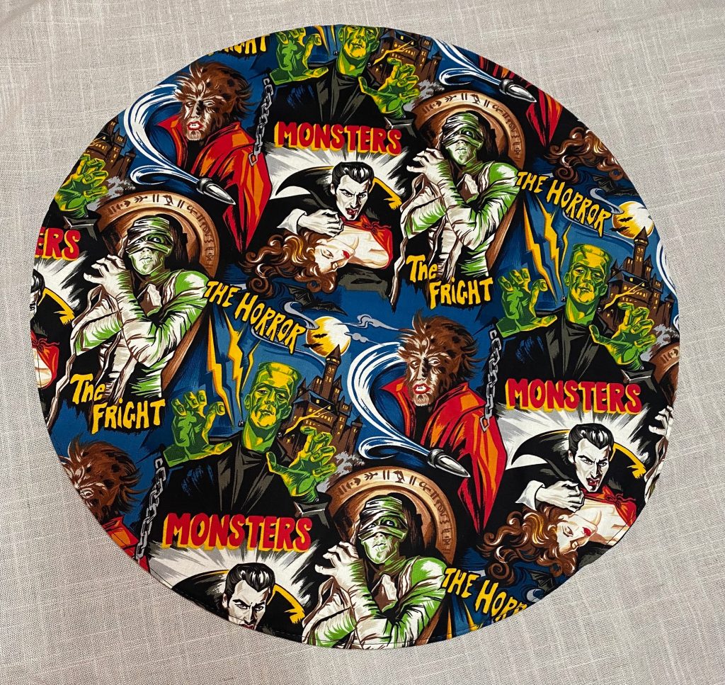 Vintage Monster Movie Steering Wheel Shade Cover