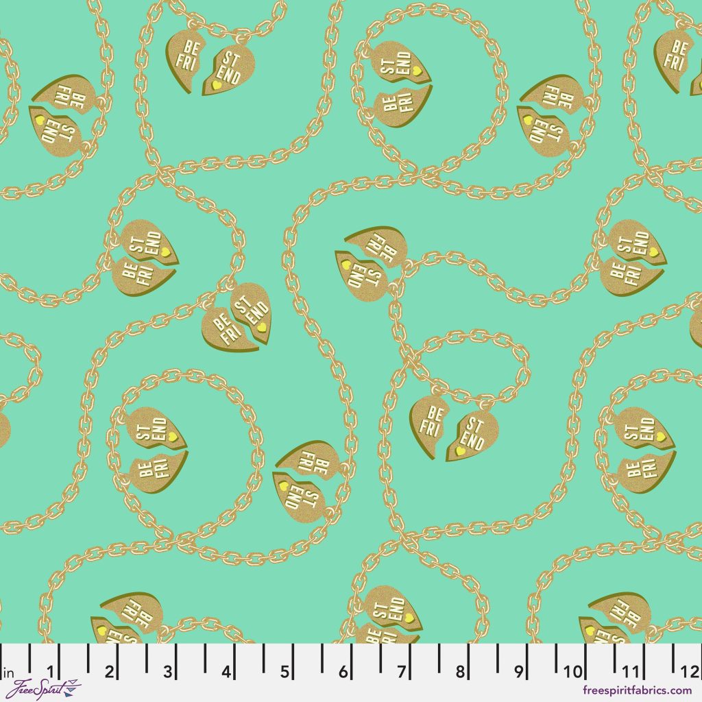 Lil Charmer Cotton Fabric by Tula Pink in meadow colorway