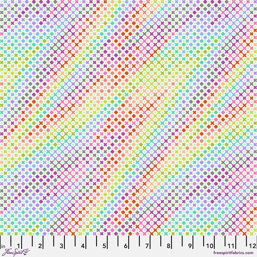 Northern Lights Cotton Fabric by Tula Pink in mist colorway