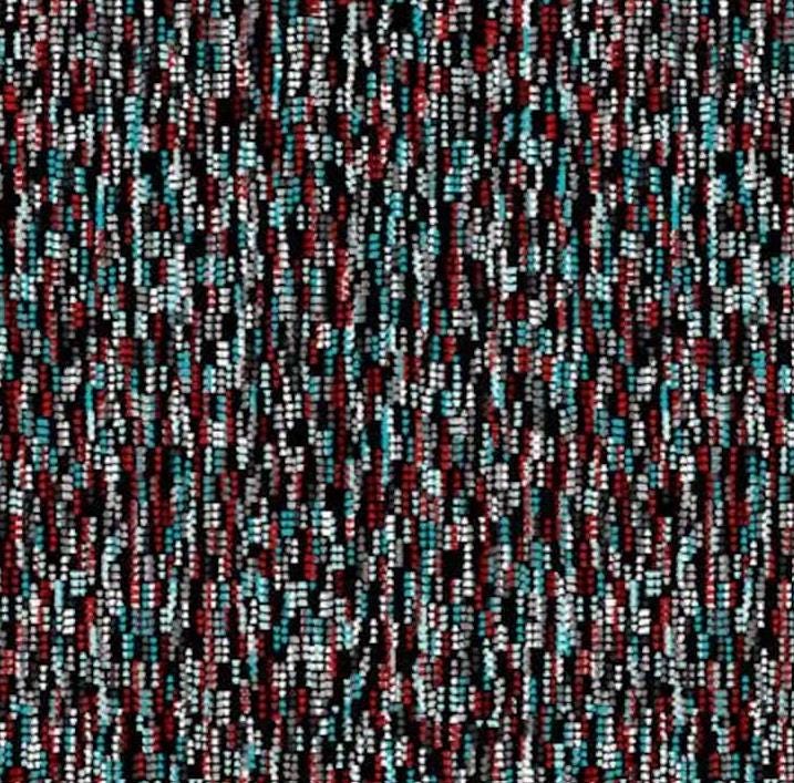 Black Knitting Texture Print Cotton Fabric