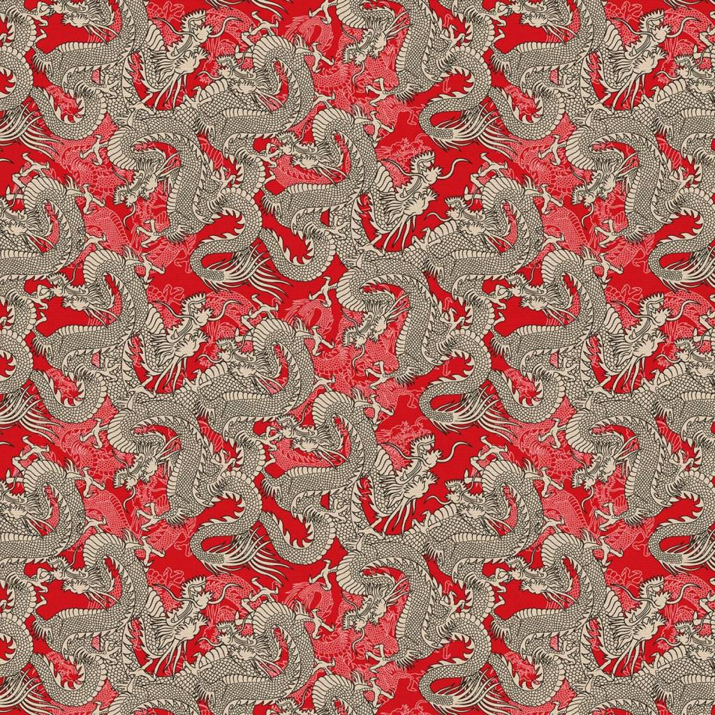 Kimonos and Koi Dragons 100% quilting cotton fabric by Paintbrush Studio