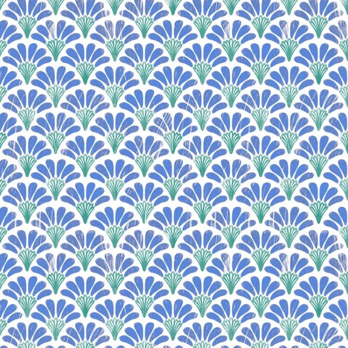 Cyprus Small Scale Scallops Cotton Fabric